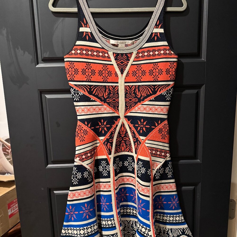 Diane Von Furstenburg Knit Mini Dress - Like New